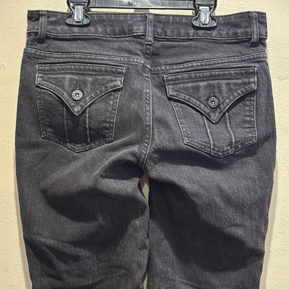 Simply Vera Vera Wang Charcoal Denim Pants - Picture 3 of 6